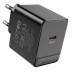 Адаптер сетевой Borofone Erudite single port charger BAS13A |1Type-C, 20W/3A, PD/QC|