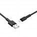 Кабель BOROFONE BX31 USB to iP 2. 4A, 1m, silicone, TPE connectors, чорний