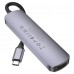 USB-хаб HOCO HB28 Type-C multi-function converter(HDTV+USB3. 0+USB2. 0+SD+TF+PD) сірий