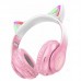 Бездротові накладні навушники HOCO W42 Cat ears BT headphones Cherry Blossom