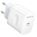 Мережевий зарядний пристрій BOROFONE BA99A Breeze single port PD20W charger білий