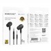 Навушники BOROFONE BM100 Pro Fuente universal earphones with microphone чорний