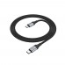 Кабель HOCO X102 Type-C to Type-C 3A, 1m, nylon, aluminum connectors, чорний