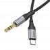 Аудiокабель HOCO UPA26 Fresh digital audio conversion cable Type-C чорний