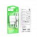 Мережевий зарядний пристрій з кабелем HOCO C141A Smart dual-port charger set(Type-C) білий
