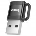 Адаптер HOCO UA31D USB male to Type-C female USB2. 0 adapter чорний