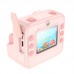 Камера для детей HOCO DV200 Dual lens children printing camera фотоаппарат с моментальной печатью розовый