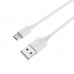 Кабель BOROFONE BX14 USB to Micro 2. 4A, 1m, PVC, TPE connectors, білий