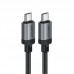 Кабель ACEFAST C20-03 USB-C to USB-C aluminum alloy charging data cable чорний