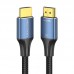 Кабель Vention Cotton Braided HDMI-A Male to Male HD v2. 1 Cable 8K 5M блакитний Aluminum Alloy Type (ALGLJ)