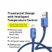Кабель Baseus Crystal Shine Series Fast Charging Data Cable USB to iP 2. 4A 2m блакитний