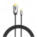 Кабель Vention Cotton Braided USB-C to HDMI Cable 1. 5M чорний Aluminum Alloy Type