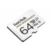 Карта пам'яті microSDXC (UHS-1 U3) SanDisk High Endurance 64Gb class 10 V30 (100Mb/s) (adapterSD)