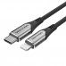 Кабель Vention USB 2. 0 C to Lightning Cable 1M сірий Aluminum Alloy Type (TACHF)