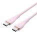 Кабель Vention USB 2. 0 C Male to C Male 5A Cable 1Mpink Silicone Type (TAWPF)