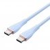 Кабель Vention USB 2. 0 C Male to C Male 5A Cable 1. 5M Light блакитний Silicone Type (TAWSG)