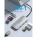 USB-хаб Vention USB-C to HDMI/USB 3. 0x3/SD/TF/PD Docking Сірий 0. 15M Aluminum Alloy Type