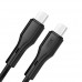 Кабель XO NB-Q231B Rock Series Type-c to Type-C 60W Data Cable Чорний