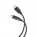 Кабель XO NB-Q236A Braided Type-c to Lightning 27W Data Cable Чорний
