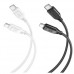 Кабель XO NB-Q236B Braided Type-c to TYPE-C 60W Data Cable Чорний