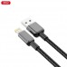 Кабель XO NB249 5A PVC Shiny Colorful   Lightning Data Cable чорні