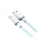 Кабель XO NB249 5A PVC Shiny Colorful   Lightning Data Cable синій