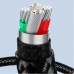 Кабель ХО NB249 5A Android PVC Shiny Colorful Micro Data Cable чорні
