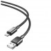 Кабель ХО NB249 5A Android PVC Shiny Colorful Micro Data Cable чорні