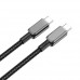 Кабель XO NB-Q250B PD 60W/1m Type-C to Type-C Fast Charging Чорний