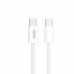 Кабель XO NB-Q259 Woven data cable Type-c to Type-c 60W/1m Білий
