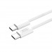 Кабель XO NB-Q259 Woven data cable Type-c to Type-c 60W/1m Білий