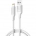 Кабель XO NB265 Minimalist Series Lightning Data Cable 1m Білий