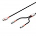 Адаптер XO NB-R269B Couple Cable Type-c to Dual 3.5 Female Adapter 1.2m Чорний