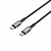 Кабель XO NB-Q267 Magnetic Braided Type-c to Type-c 60W Data Cable 1M Чорний