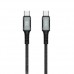 Кабель XO NB-Q267 Magnetic Braided Type-c to Type-c 60W Data Cable 1M Чорний