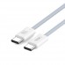 Кабель XO NB-Q273 woven style type-c to type-c charging cable 60W Синий
