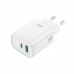 Мережевий зарядний пристрій XO CE29 20W 1USB-A+1USB-C Fast Charger with TYPE-C  cable (NB-Q231A) Білий