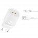 Мережевий зарядний пристрій XO L157(EU) QC3.0 18W Charging Charger  with Micro cable (NB103) білий