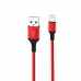 Кабель XO NB143 Braided data cable Micro 1m Червоний
