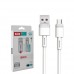 Кабель XO NB-Q166 fast charging usb cable for Type-c 5A/1m Білий