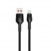 Кабель XO NB55 USB Cable Lightning 5 A/1m Чорний