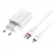 Мережевий зарядний пристрій BOROFONE BA21A Long QC3.0 1USB/3A/18W + Cable Micro білий