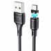 Кабель HOCO X52 Sereno magnetic charging cable for Micro 2,4A/1m. чорний