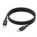 PD Кабель HOCO X90 Cool silicone charging data cable PD-touch-C 3A/PD60W/1m. черный
