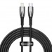 PD Кабель Baseus Glimmer Series Fast Charging Data Cable Type-C to iP 20W 2m чорний CADH000101