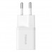 Мережевий зарядний пристрій Baseus GaN5 Fast Charger (mini) 1C 25W EU білий P10110909213-00