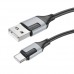 Кабель BOROFONE BX101 Creator charging data cable Type-C 3A/1m чорний