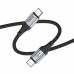 PD Кабель HOCO X102 Fresh 60W charging data cable Type-C to Type-C 1m. чорний