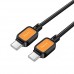PD Кабель HOCO X108 Benefit 60W silicone charging data cable C to C 1m  чорний