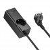 Мережевий подовжувач HOCO NS9 Wisdom 1-position(PD67W/3C1A) desktop socket(EU/GER) Чорний